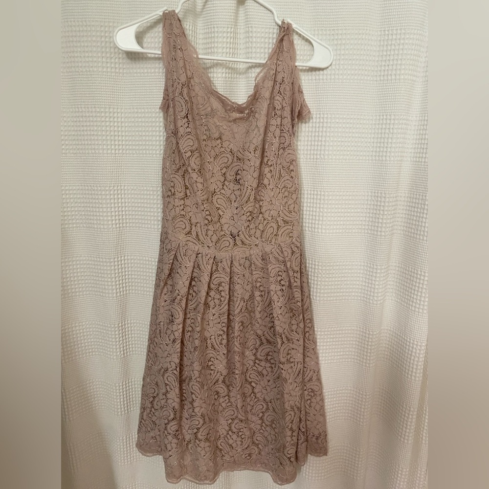 Elegant Lace Dress in Mauve (perfect for a bridesmaid)